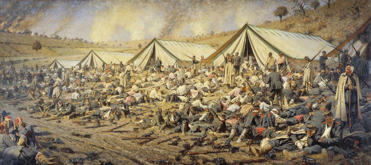 Nach dem Angriff. Plewna, 1877-1878 von Vasily Vereshchagin