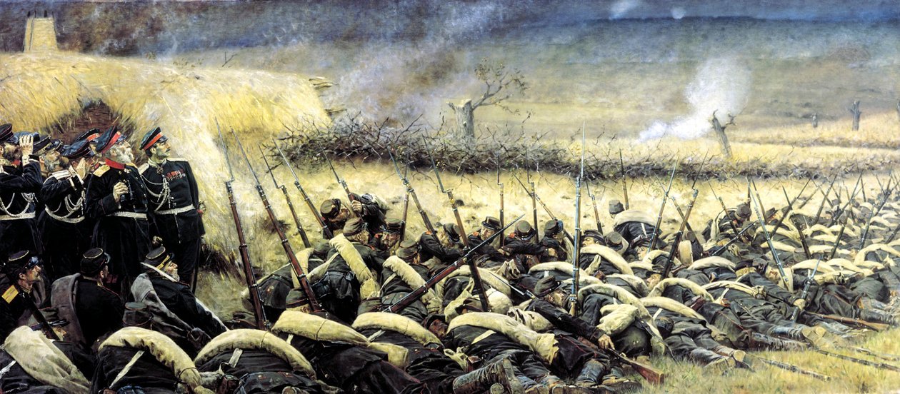 Vor der Offensive. In der Nähe von Pleven, 1877-1878 von Vasily Vereshchagin