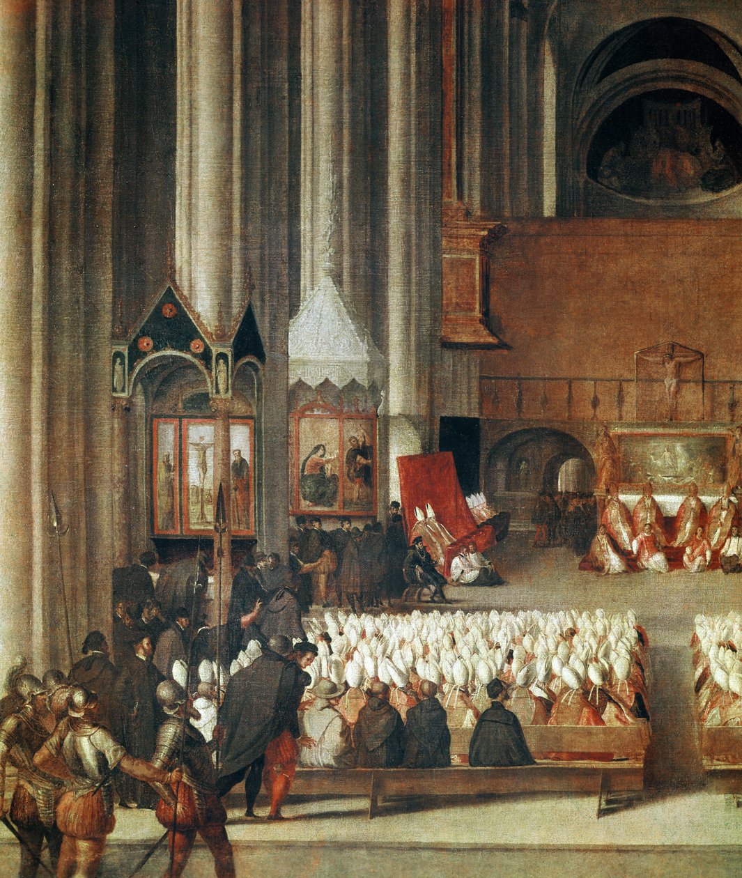 Die Versammlung des Konzils von Trient von Venetian School