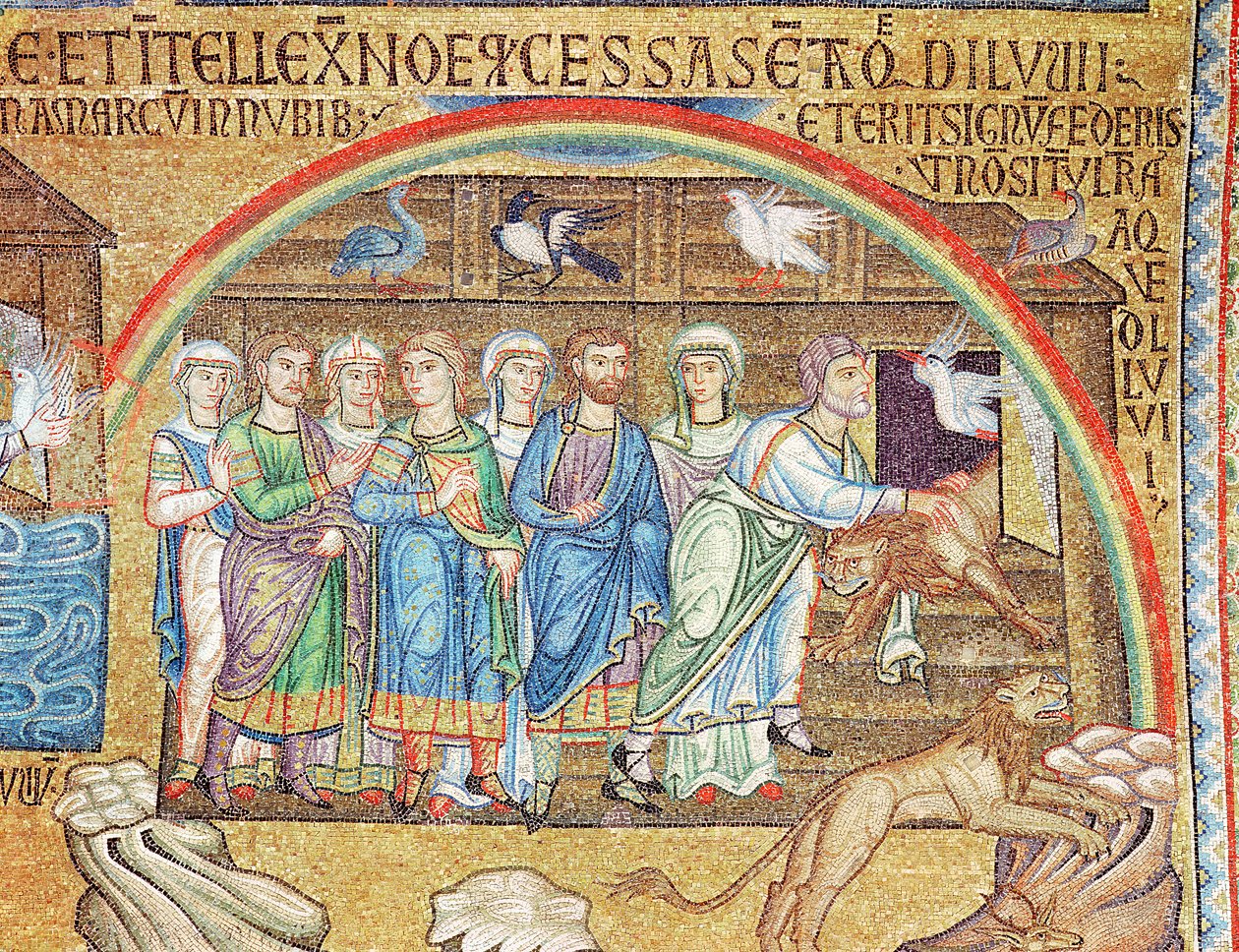 Die Sintflut, aus dem Atrium, (Detail) von Byzantine School