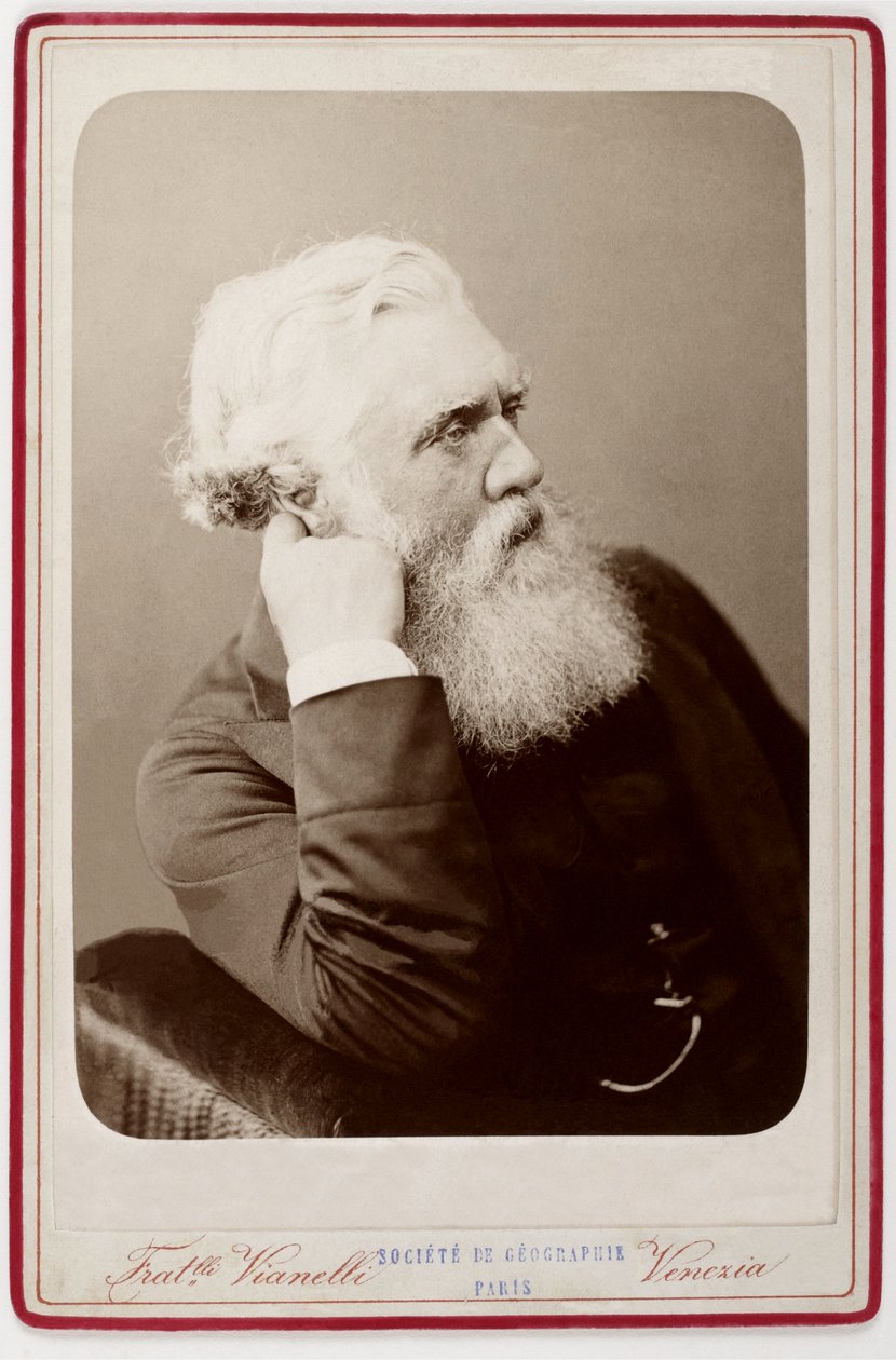 Austen Henry Layard (1817 - 1894), Reisender, Archäologe, Keilschriftforscher, Kunsthistoriker, Zeichner, Sammler, Autor, Politiker und Diplomat, bekannt als Ausgräber von Nimrud von Venezia Upload Fratelli Vianelli