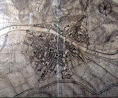 Karte von Florenz von Vercellini Terreni