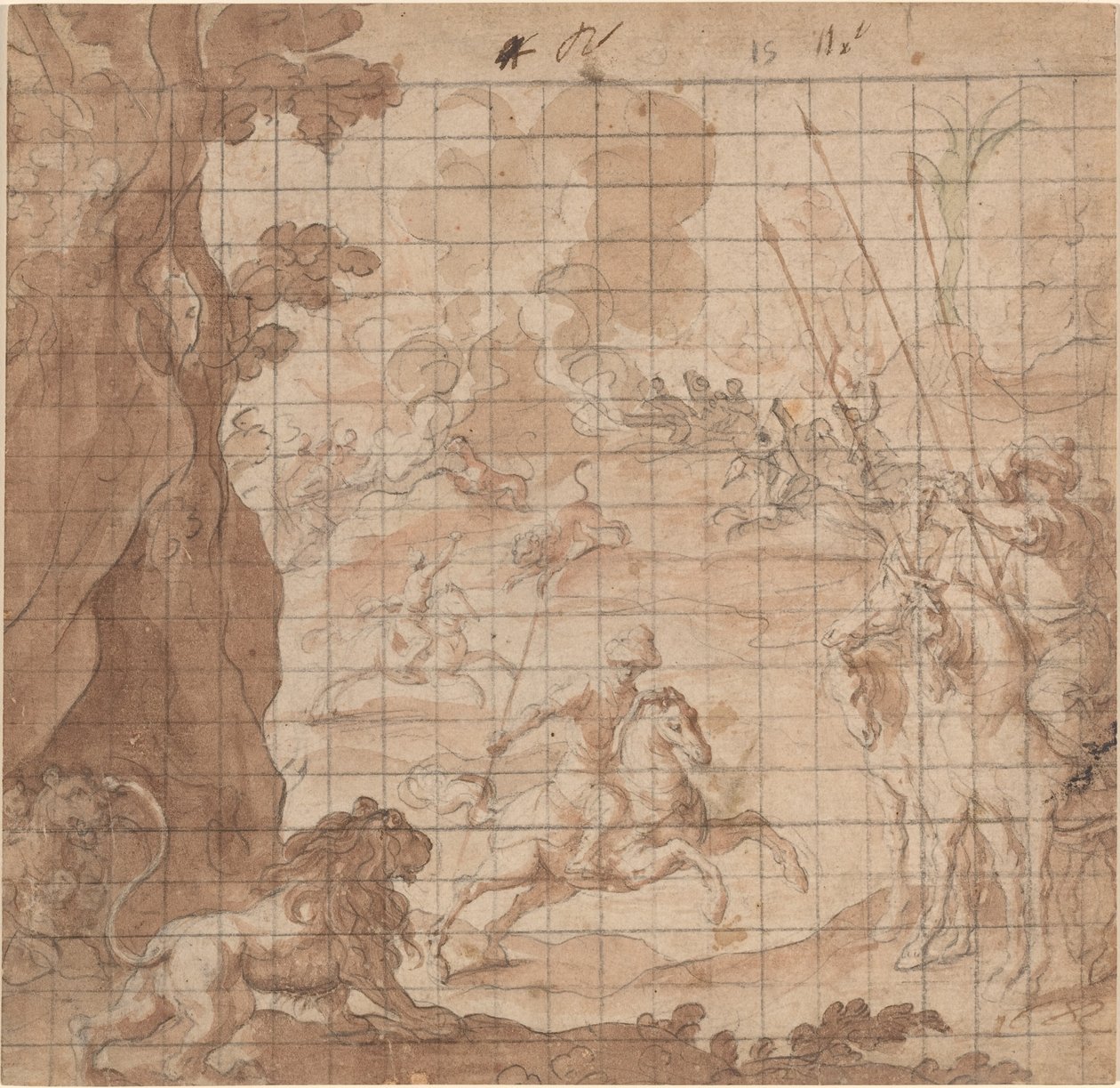 Die Löwenjagd von Vicencio Carducho