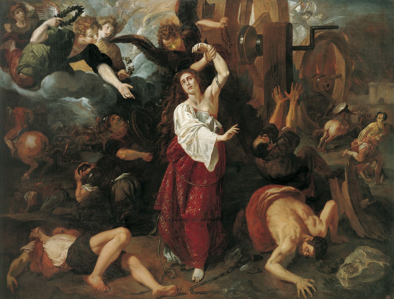 Das Martyrium der hl. Katharina von Alexandria von Vicent Castelló