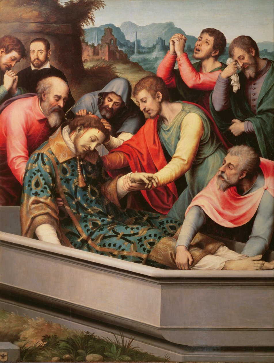 Das Begräbnis des Heiligen Esteban von Vicente Juan Macip