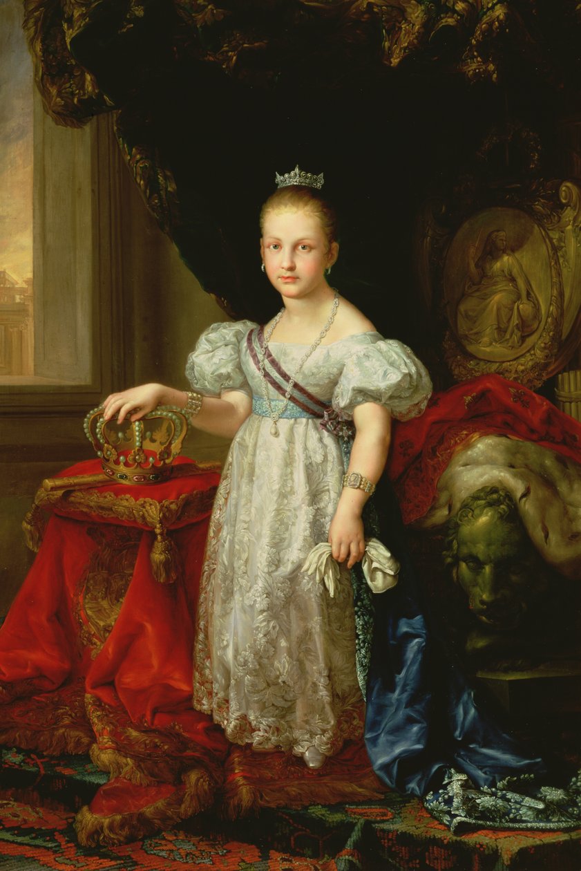 Königin Isabella II. (1830-1904) von Spanien, 1838 von Vicente Lopez y Portana