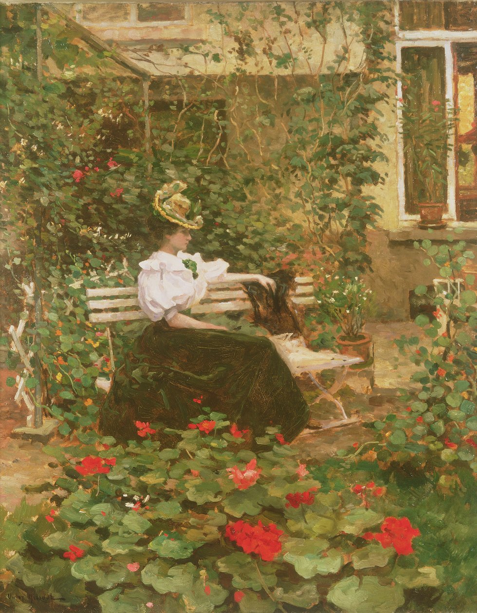 Blumen auf der Terrasse von Victor Gilsoul