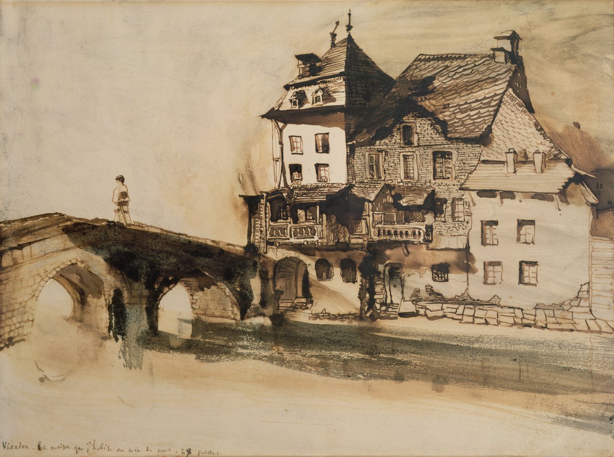 Das Haus, in dem ich lebe, bei der Brücke in Vianden, 28. Juli 1871 von Victor Hugo