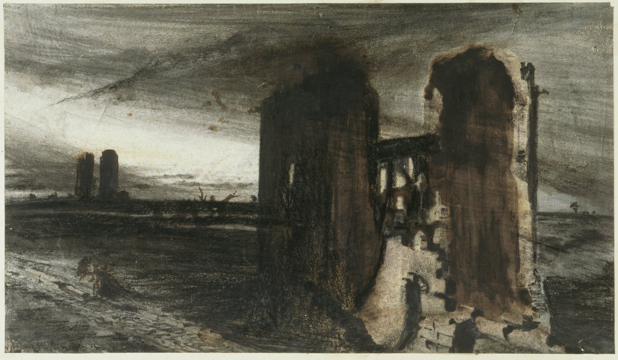 Ruinen in einer Landschaft, 1870 von Victor Hugo