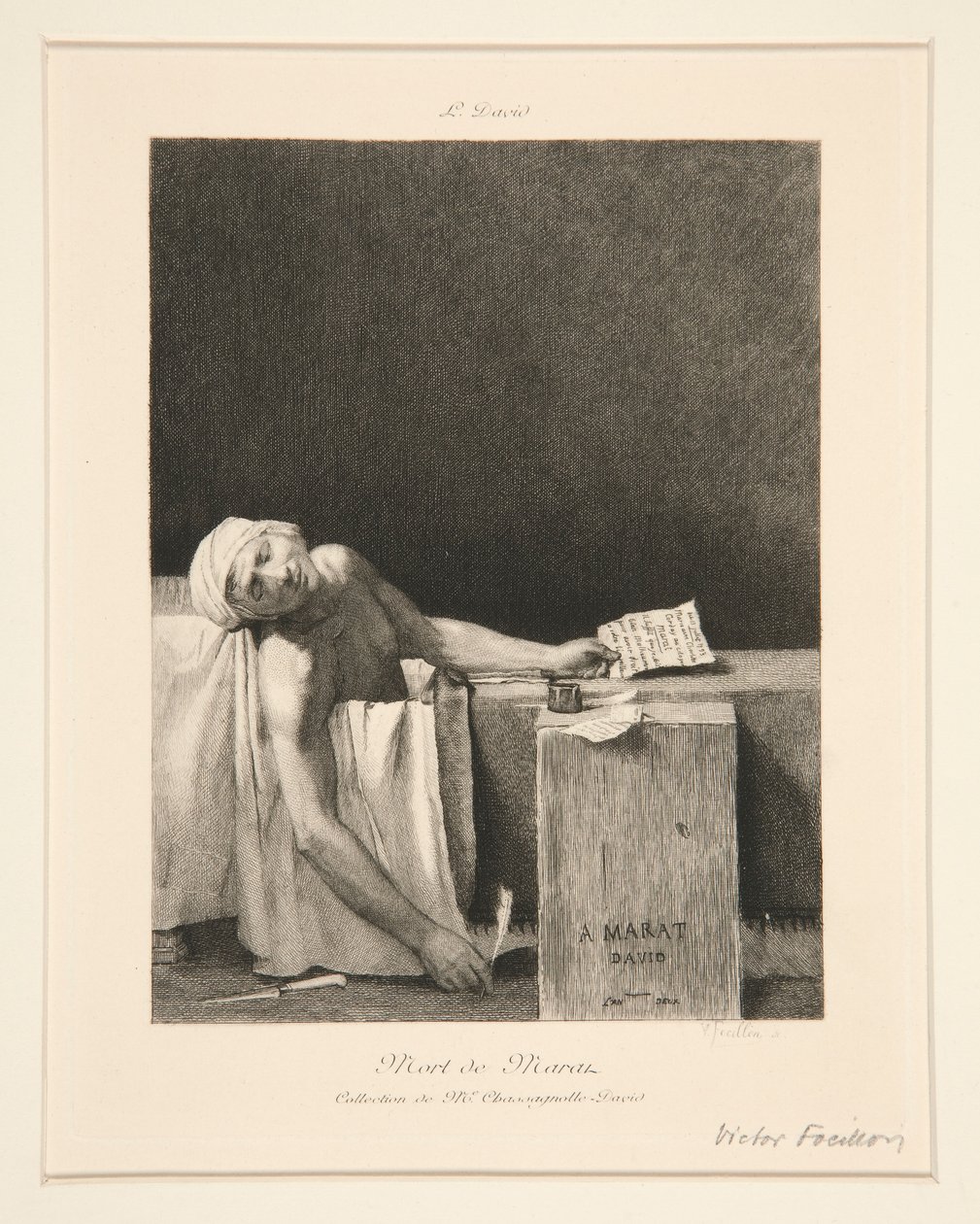 Der Tod von Marat von Victor Louis Focillon