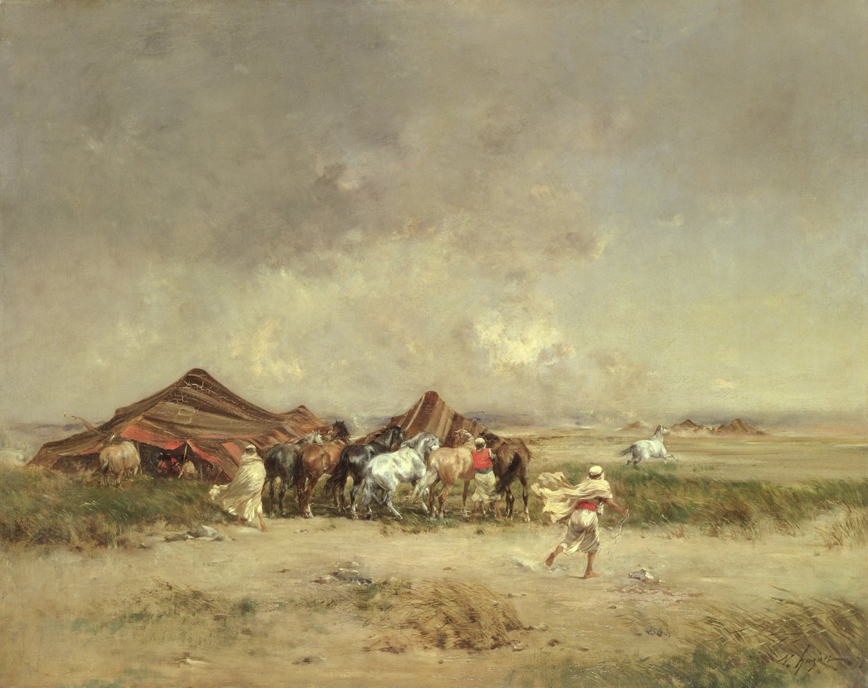 Arabisches Lager, 1872 von Victor Pierre Huguet