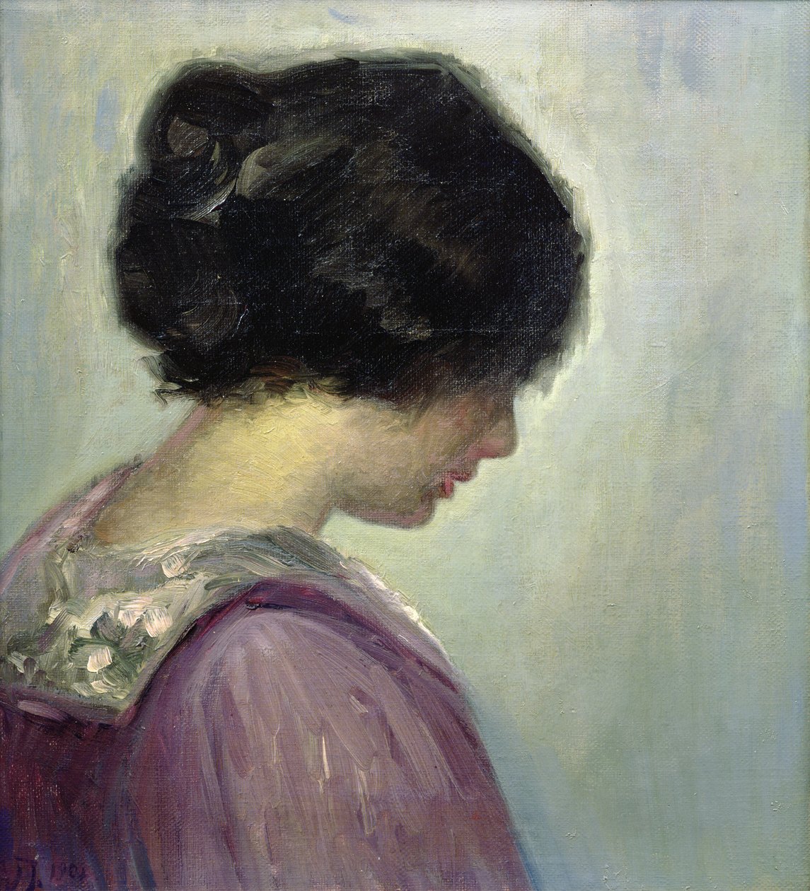 Porträt einer Dame von Viggo Johansen