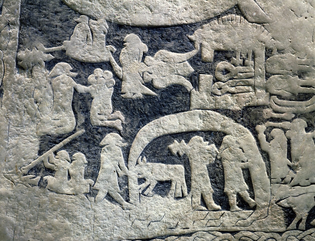 Detail der Legende von Valhalla, von der Insel Gotland von Viking
