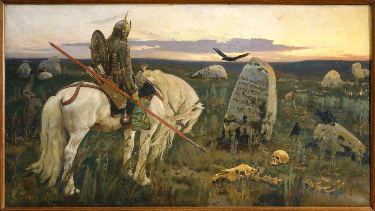 Der Ritter an der Wegkreuzung von Viktor Mikhaylovich Vasnetsov