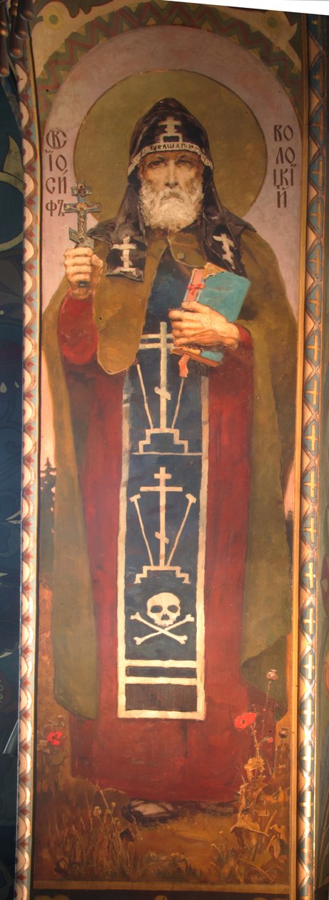 Heiliger Joseph von Volotsk, 1885-1896 von Viktor Mikhaylovich Vasnetsov