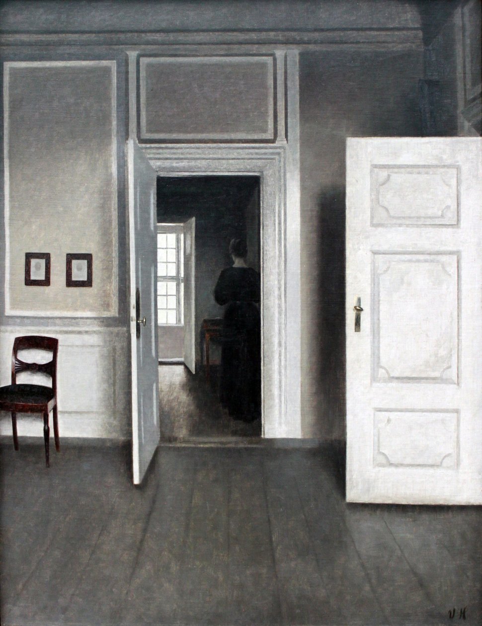 Innenraum Strandgade 30 von Vilhelm Hammershøi