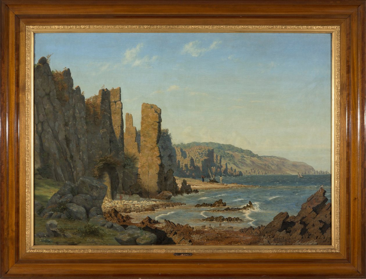 Strandformation auf Bornholm. Szene aus Rø von Vilhelm Kyhn