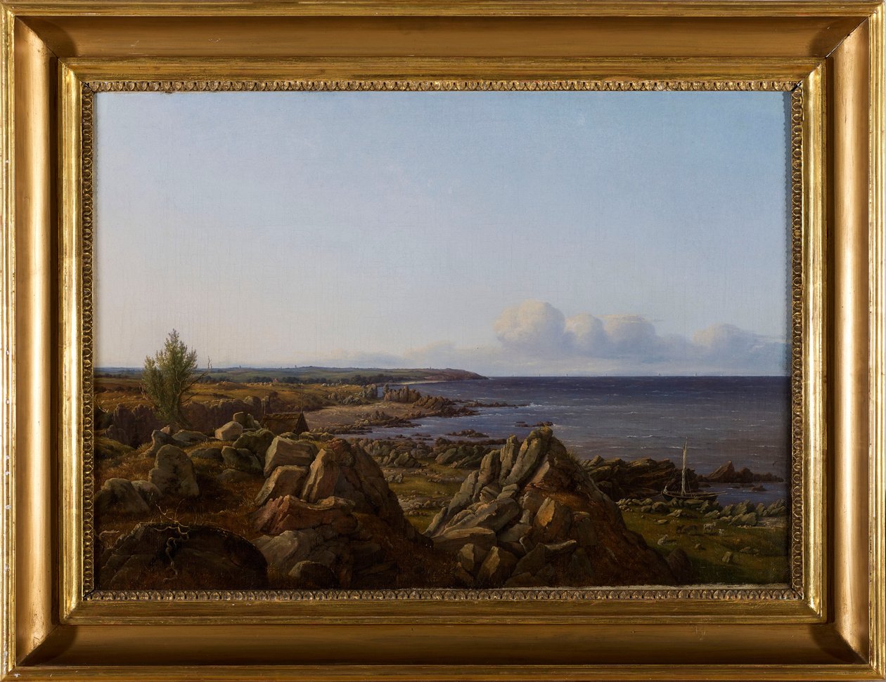 Ansicht der Gemeinde Østerlarsker von Vilhelm Petersen