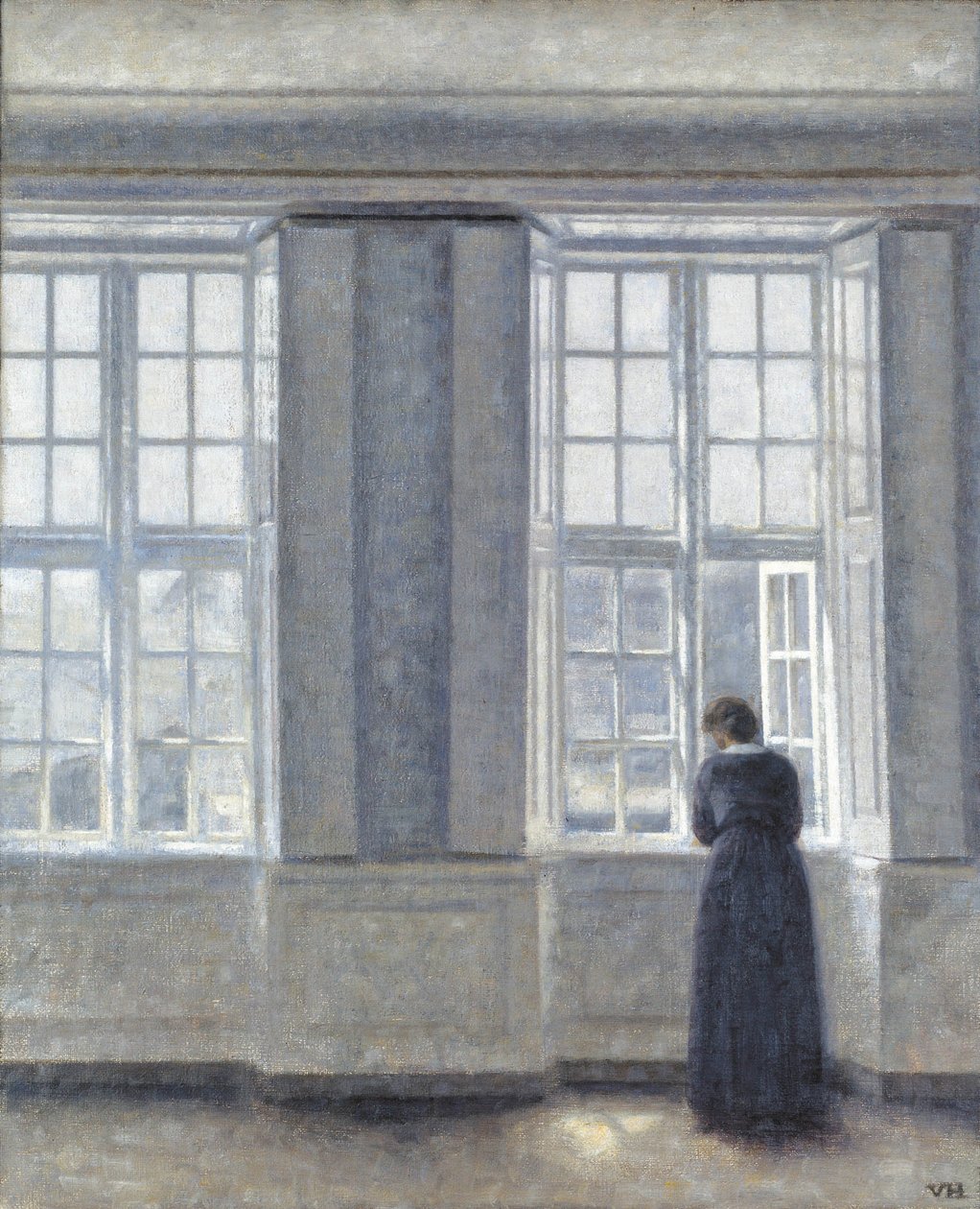 Die hohen Fenster von Vilhelm Hammershøi