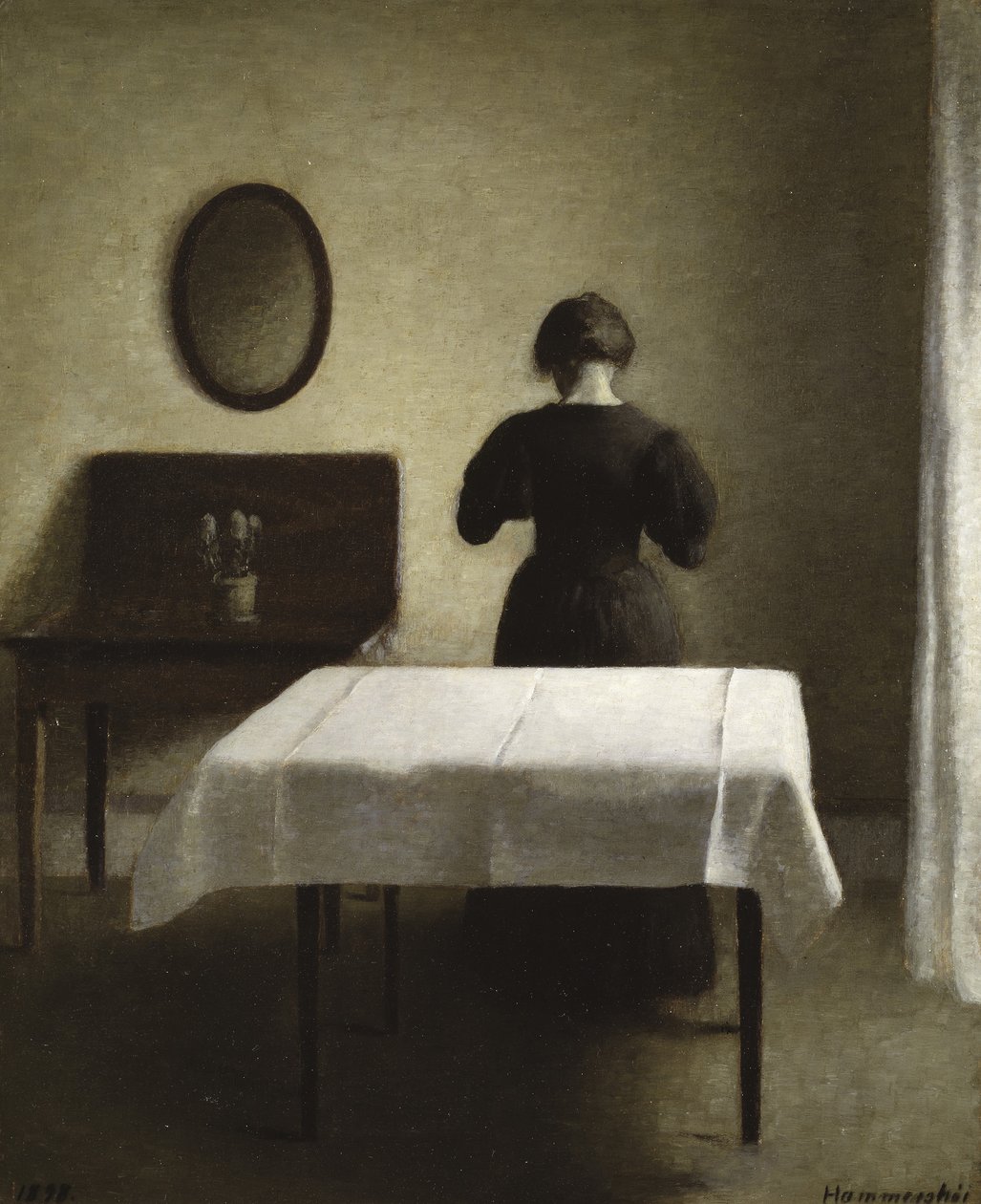 Innenraum, 1898 von Vilhelm Hammershoi