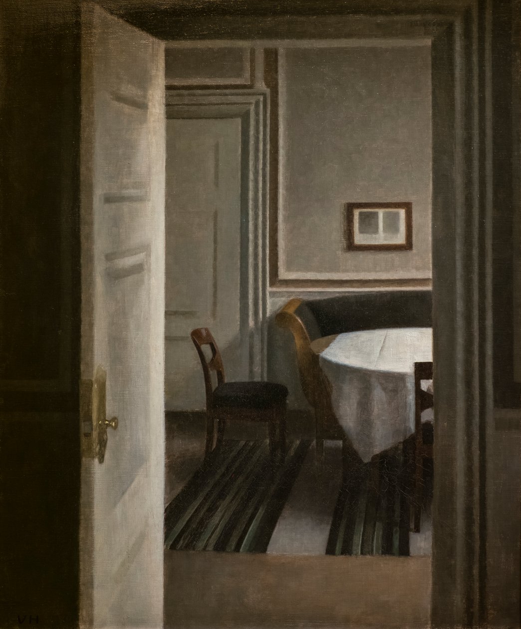 Innenraum, Strandgade 30 von Vilhelm Hammershoi