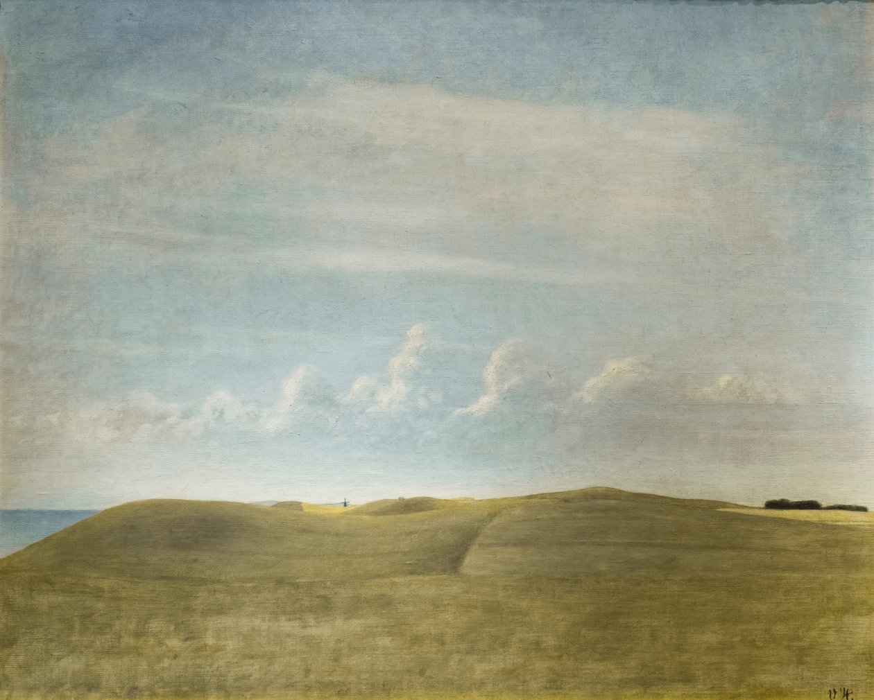 Landschaft (Blick auf Refsnaes) von Vilhelm Hammershoi