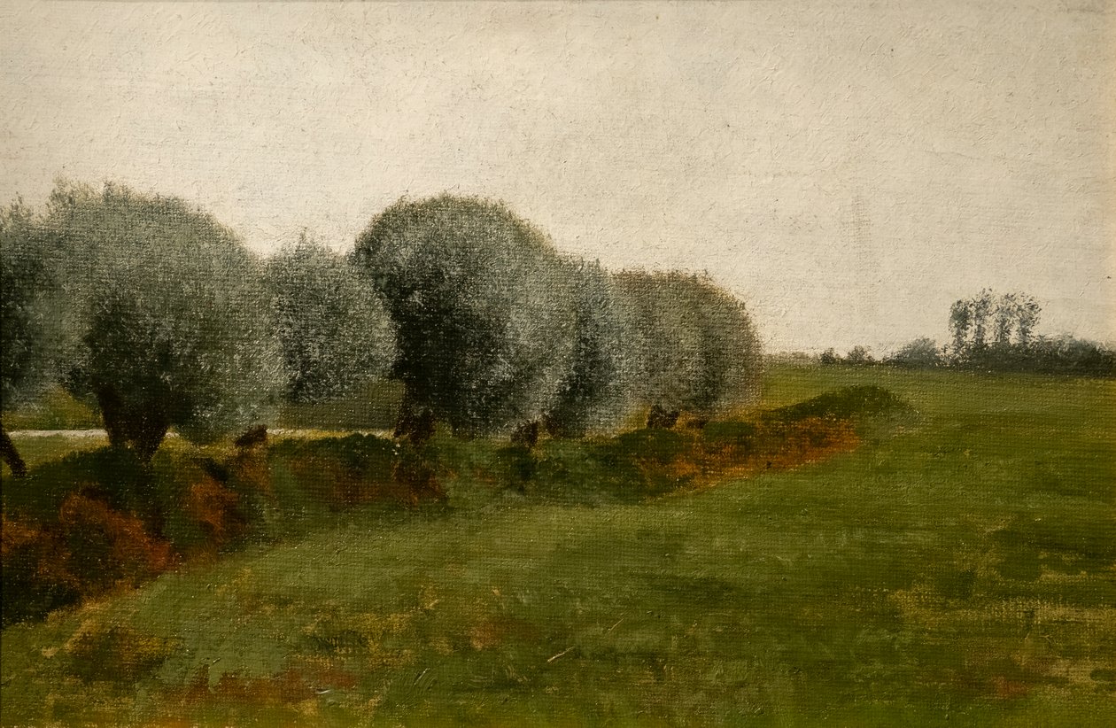 Landschaft mit einer Baumreihe von Vilhelm Hammershoi