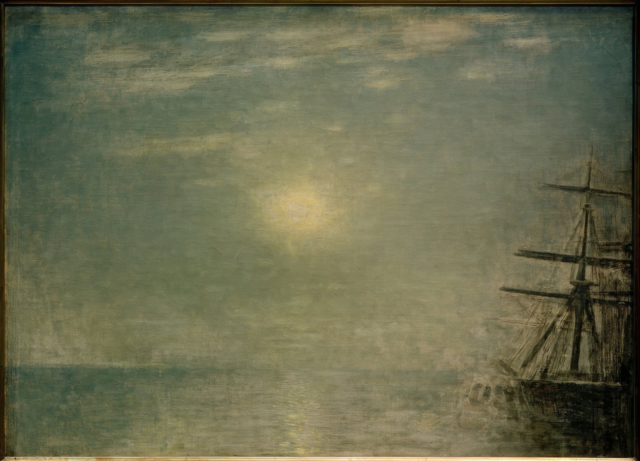 Sonne über dem Meer von Vilhelm Hammershoi