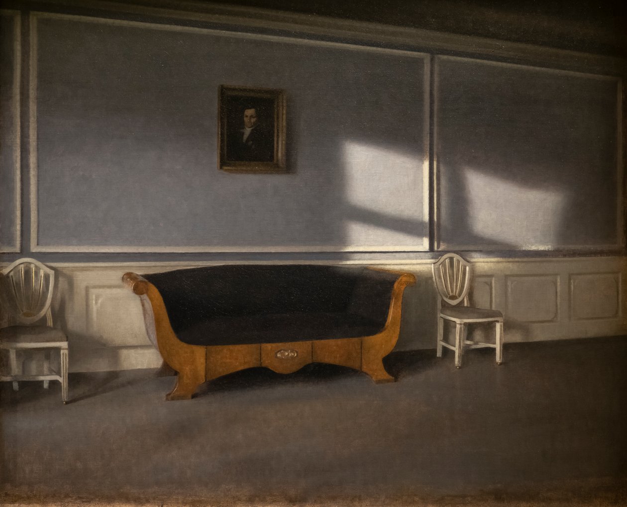 Sonnenstrahlen im Wohnzimmer, III von Vilhelm Hammershoi