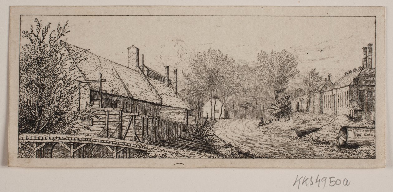 Straßenszene in Frederiksværk von Vilhelm Kyhn