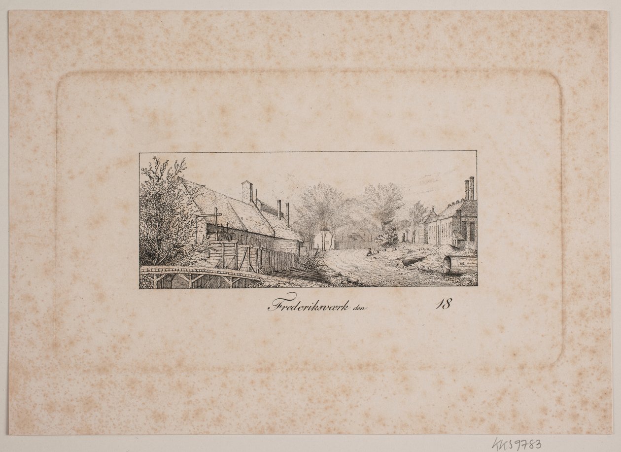 Straßenszene in Frederiksværk von Vilhelm Kyhn