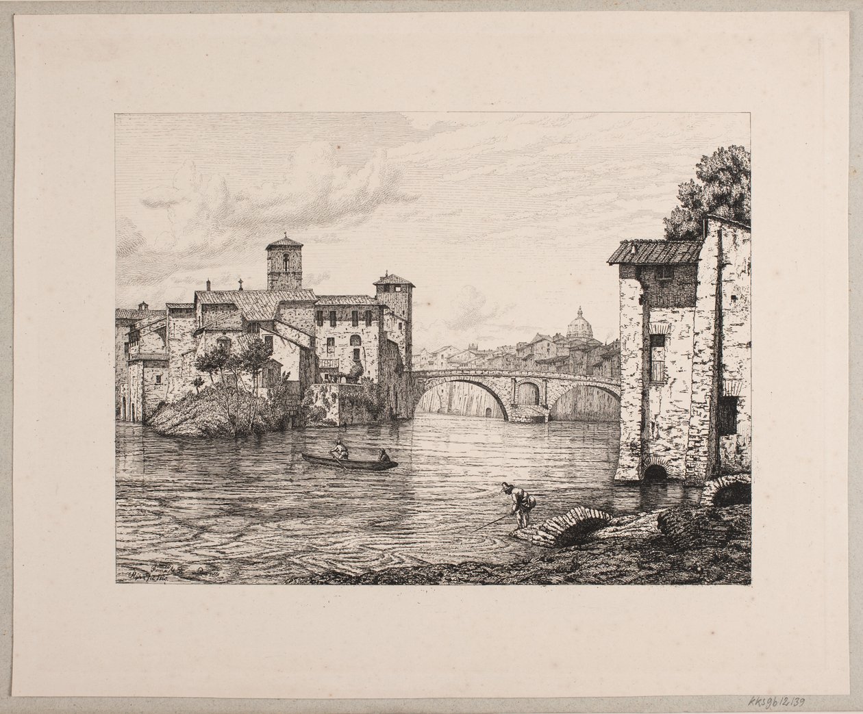 Partie bei Ponte Rotto in Rom von Vilhelm Kyhn