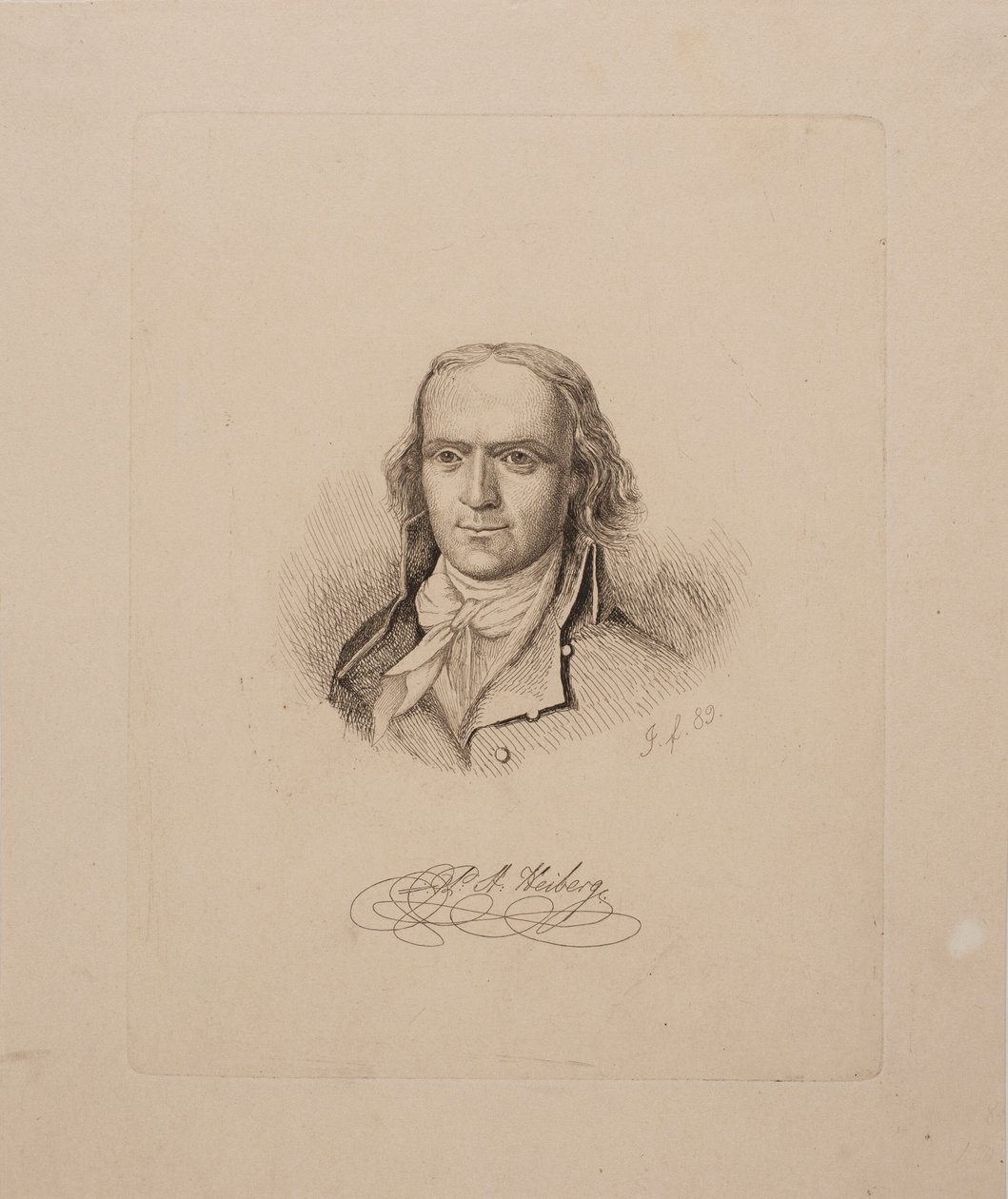 Porträt von P. A. Heiberg von Vilhelm Kyhn