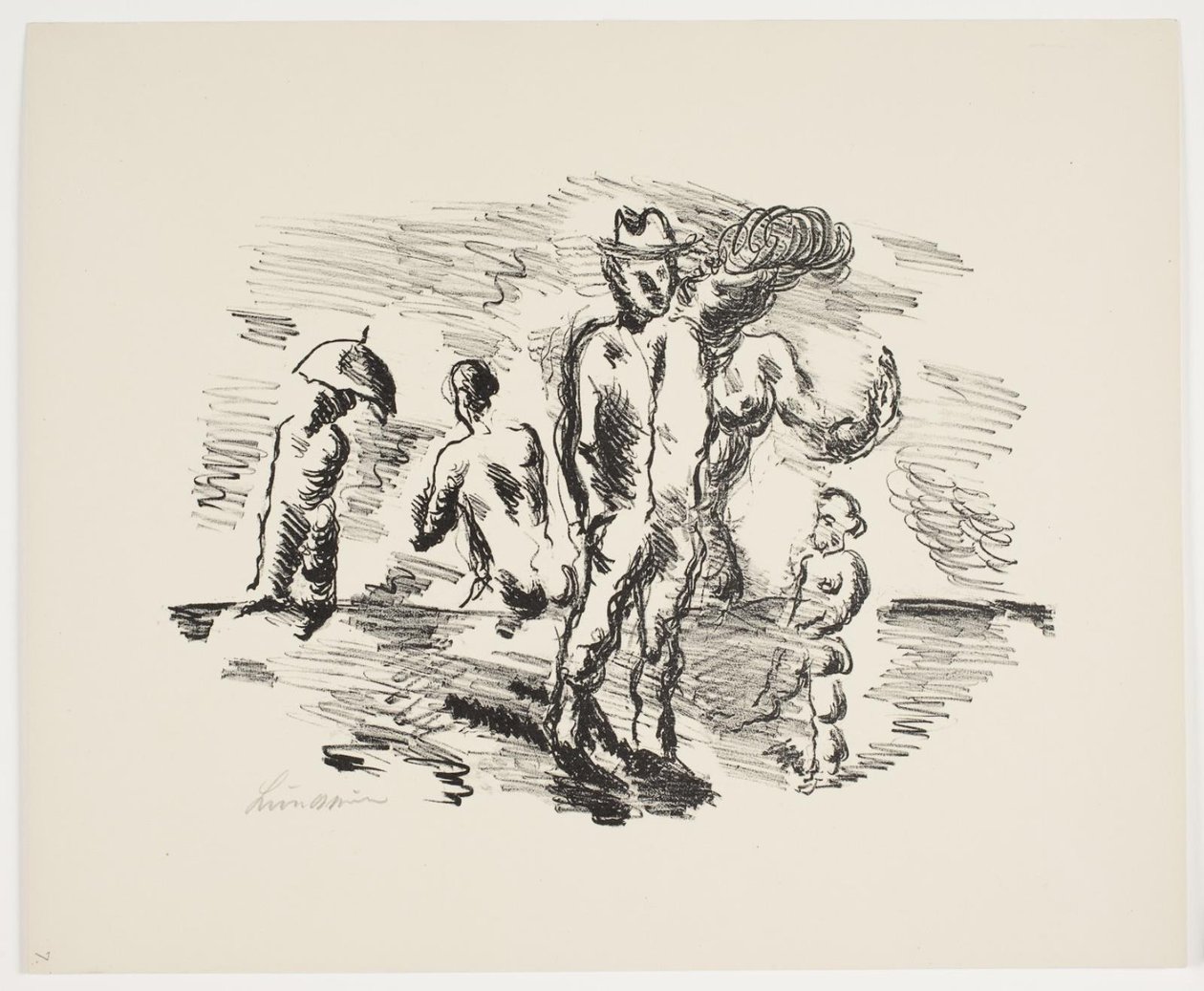 Blatt aus "Klingens Kunstnermappe Nr. 2" von Vilhelm Lundstrøm
