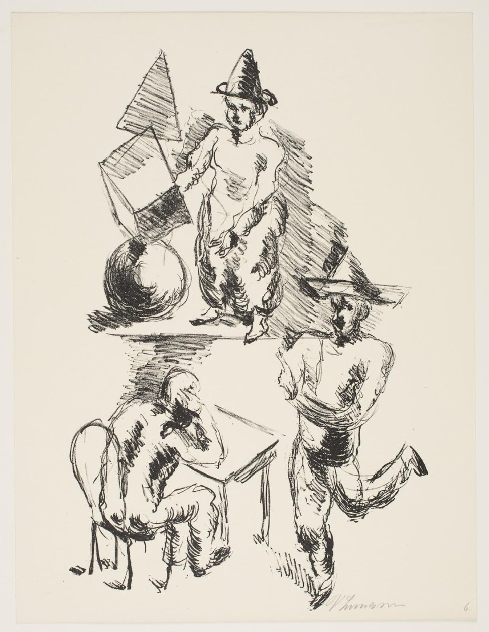 Blatt aus "Klingens Kunstnermappe Nr. 2" von Vilhelm Lundstrøm