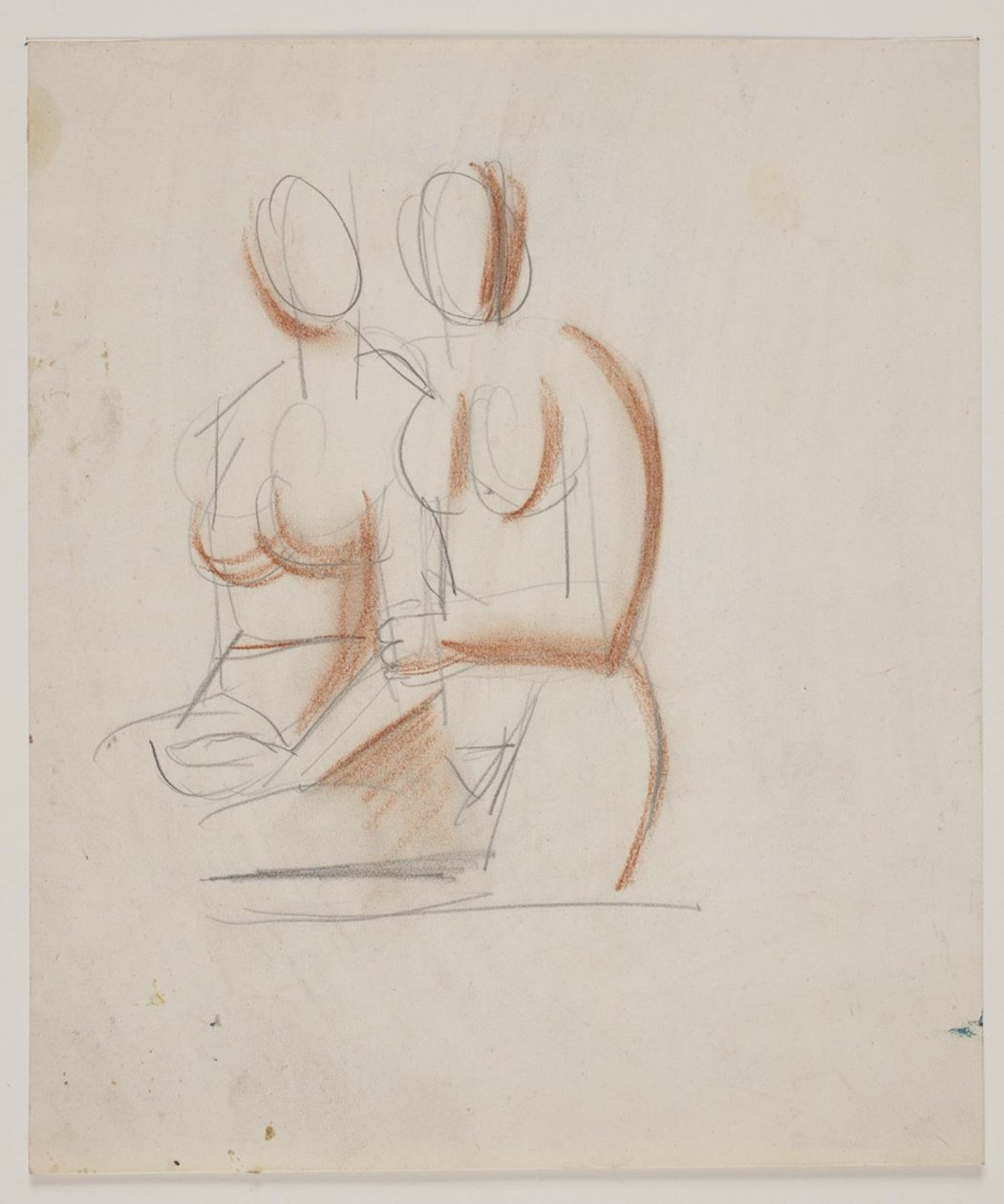Kompositionsstudie mit 2 nackten Frauen von Vilhelm Lundstrøm