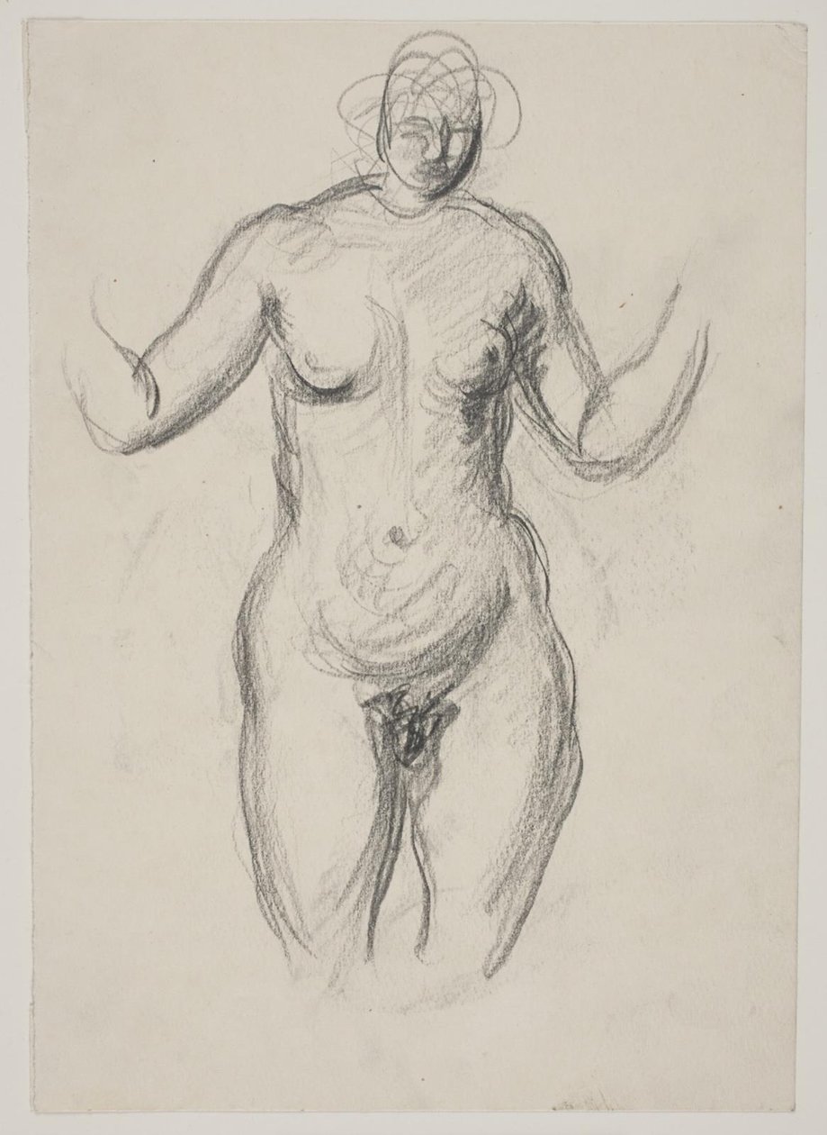 Stehendes weibliches Modell von Vilhelm Lundstrøm