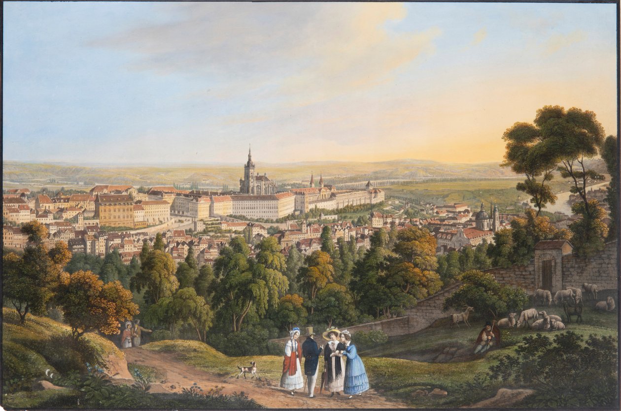 Prager Burgviertel Hradschin von Vincenc Morstadt