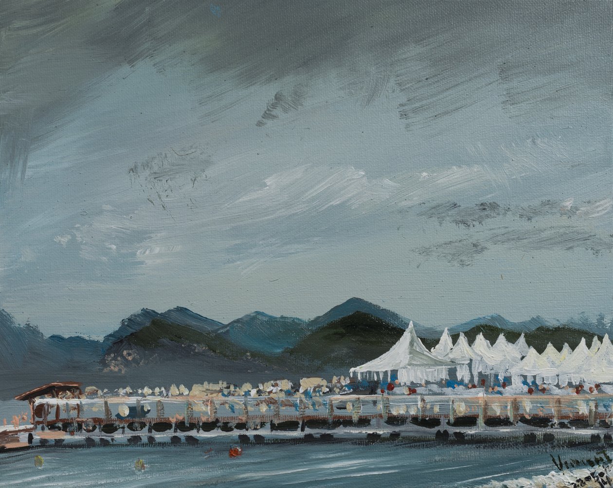 Zelte des Filmfestivals von Cannes 2014 von Vincent Alexander Booth