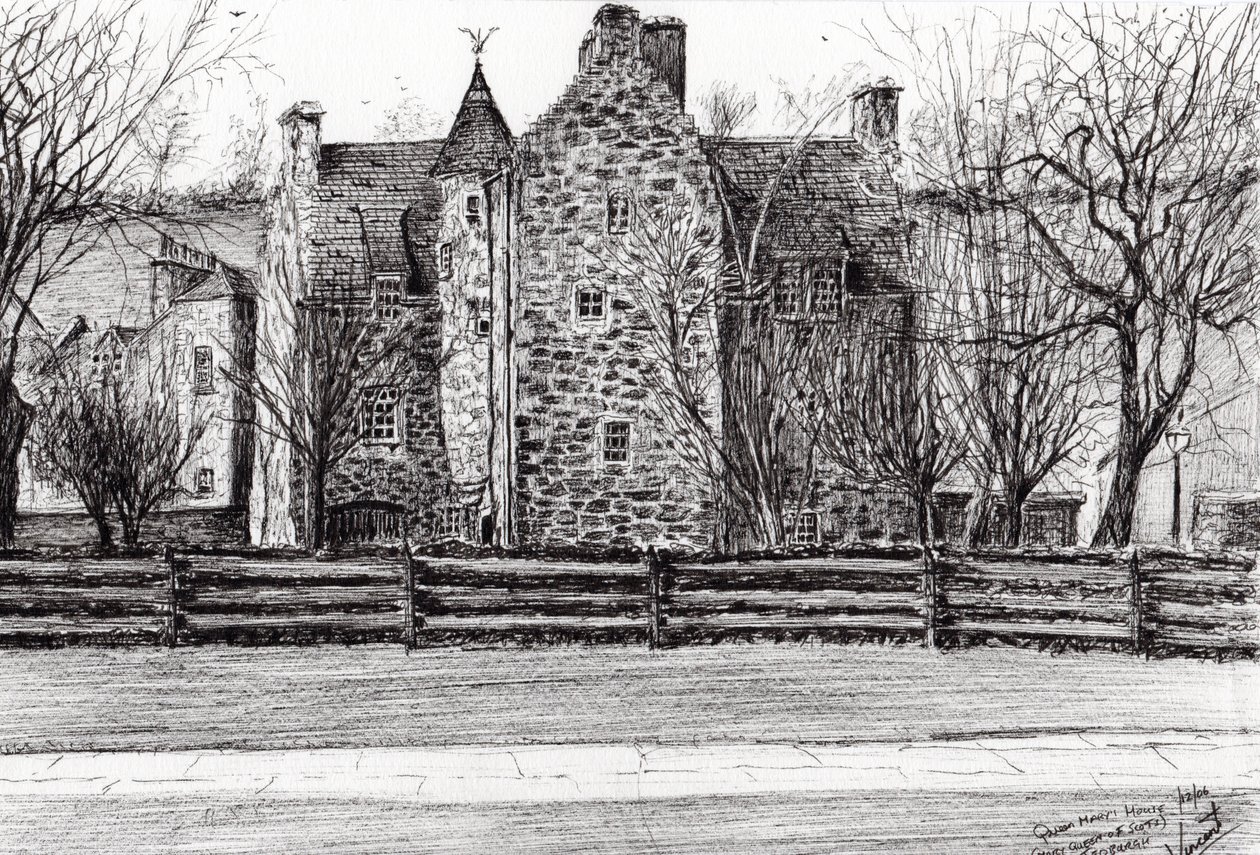 Queen Marys Haus Jedburgh, 2006 von Vincent Alexander Booth