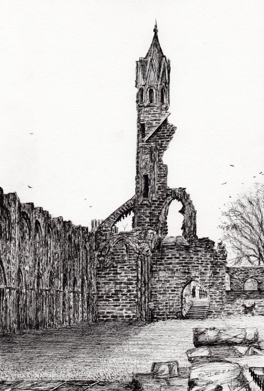 Ruine in St. Andrews, 2006 von Vincent Alexander Booth