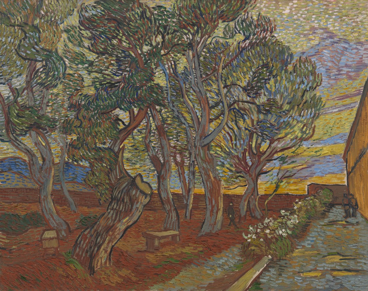 Garten des Asyls von Vincent van Gogh