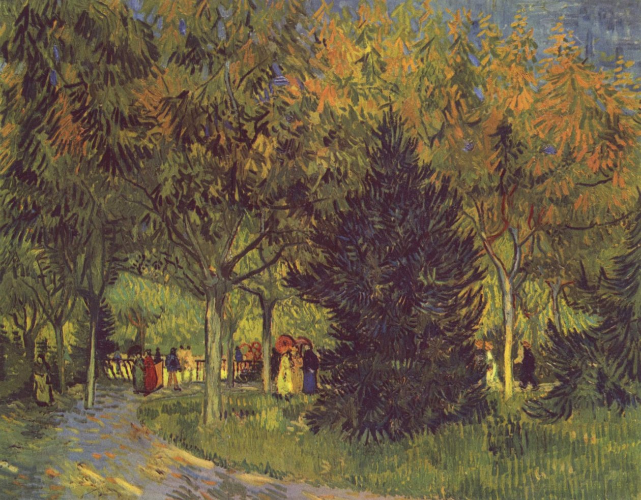 Allee im Park von Vincent van Gogh