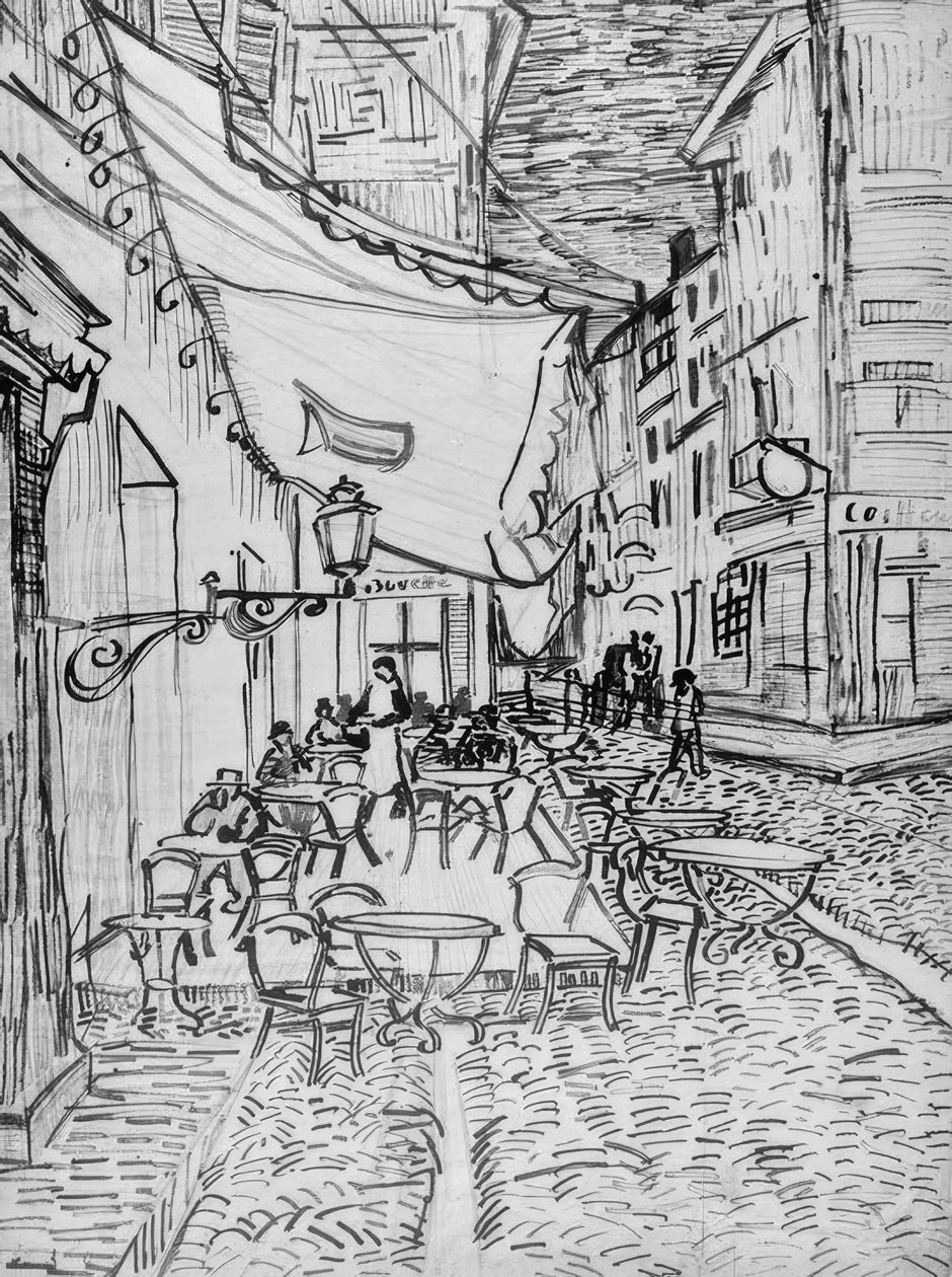 Café-Terrasse am Abend von Vincent van Gogh