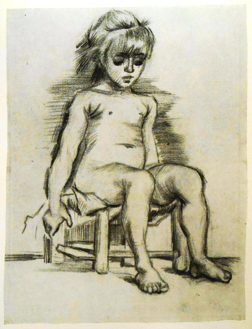Zeichnung eines nackten Mädchens von Vincent van Gogh