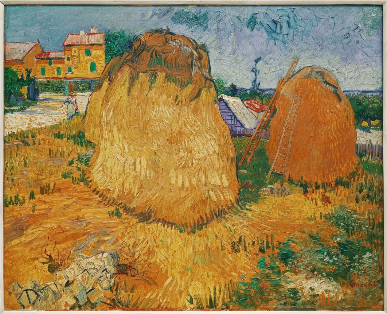 Heuschober in der Provence von Vincent van Gogh