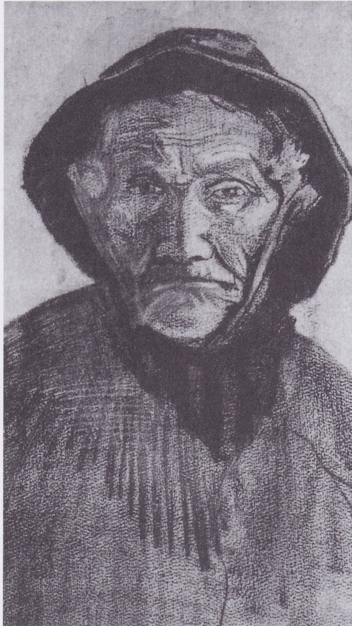 Kopf eines alten Fischers mit Südwester von Vincent van Gogh