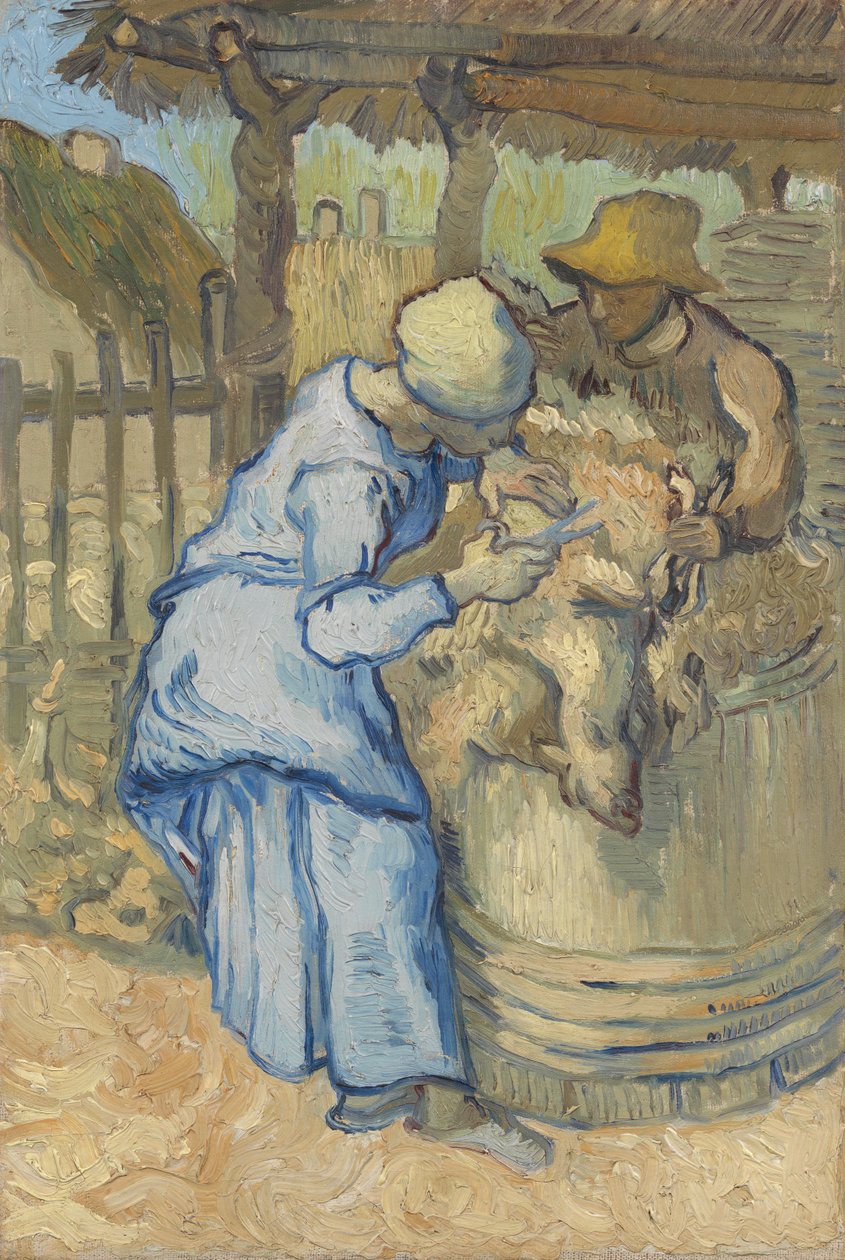 Der Schafscherer (nach Millet) von Vincent van Gogh