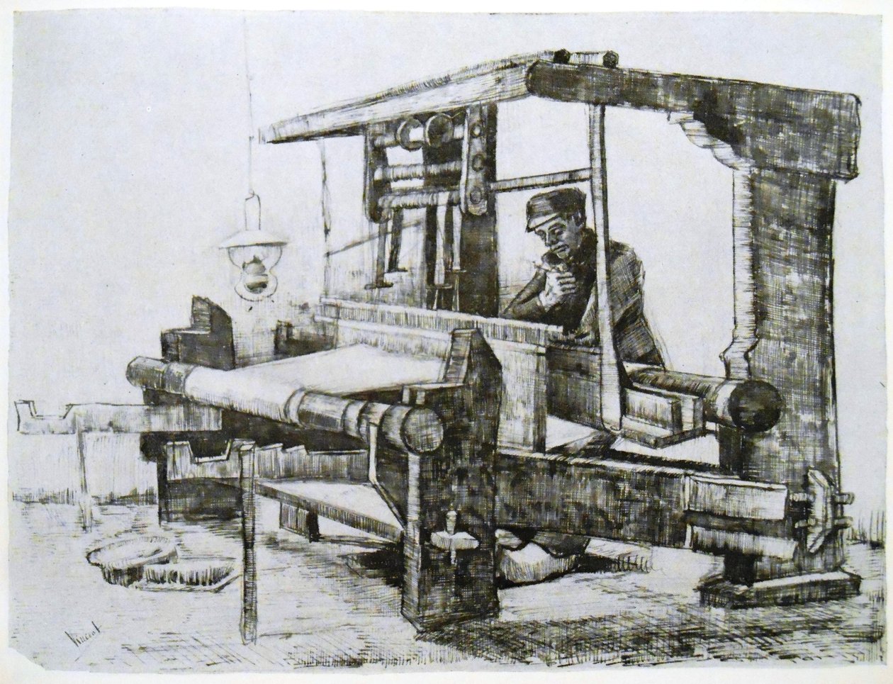 Der Weber an seinem Webstuhl von Vincent van Gogh