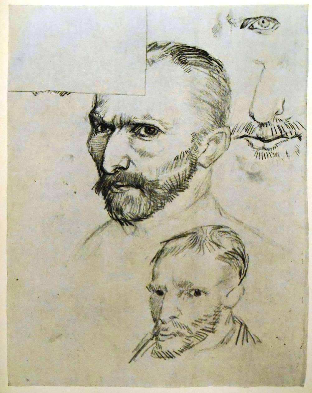Drei Selbstporträts von Vincent van Gogh